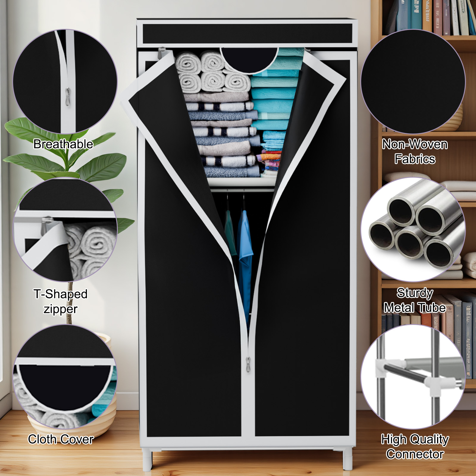 Guarda-Roupa Portátil de Tecid - Wardrobe Closet Portable Fabric Cover avaliação e preço