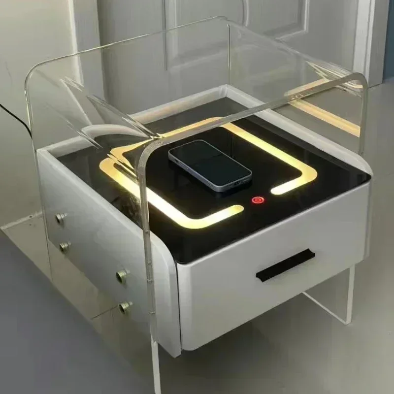 #   Mesas de cabeceira em acrí - Floating Nightstand With Led Light avaliação e preço