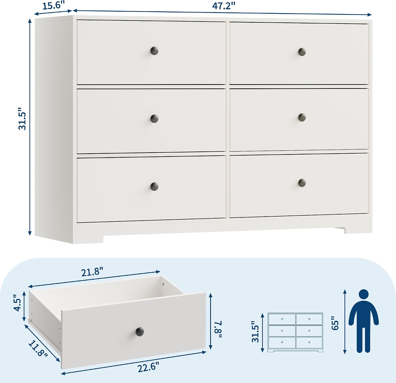 Cômoda com 6 gavetas para quar - Bedroom Furniture avaliação e preço