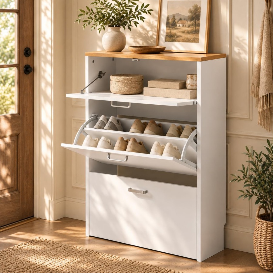 Armário para guardar sapatos,  - Shoe Rack Cabinet Narrow Entryway avaliação e preço