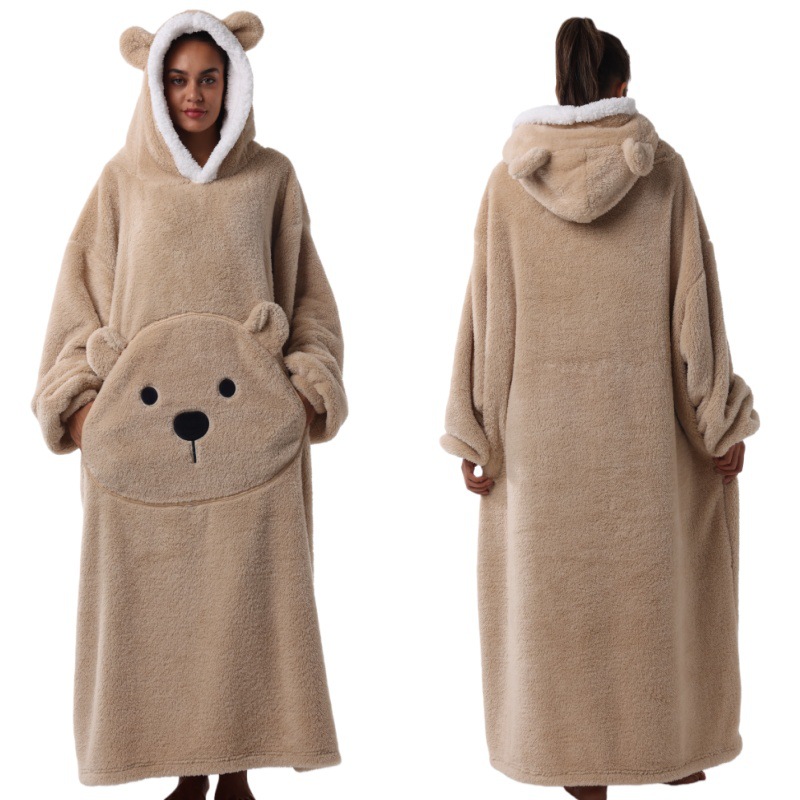 Manta com Capuz de Lã de Urso  - Sofas avaliação e preço