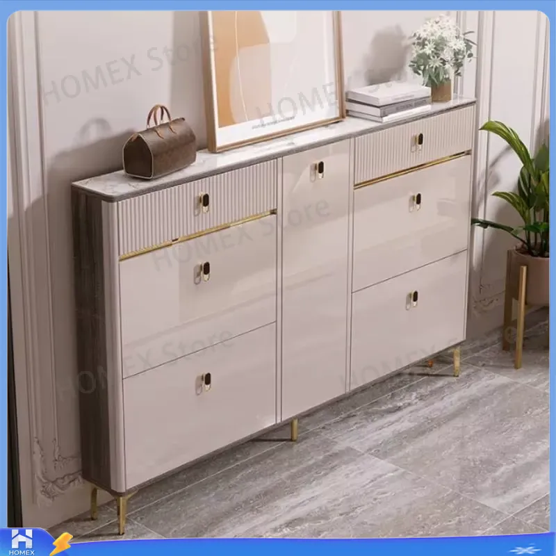 Armário para sapatos à prova d - Shoe Rack Cabinet Narrow Entryway avaliação e preço