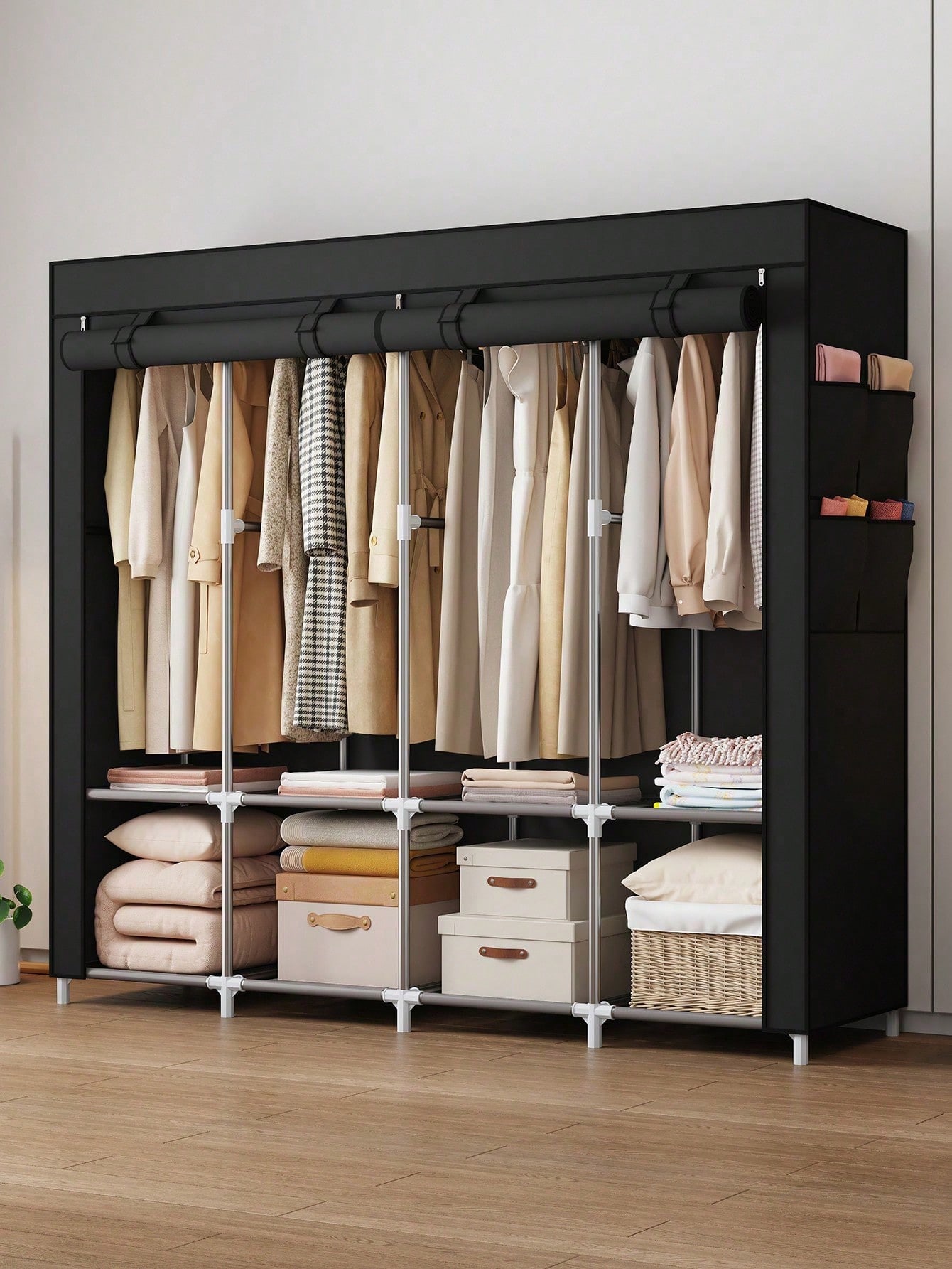 Grande Guarda-Roupa Portátil M - Wardrobe Closet Portable Fabric Cover avaliação e preço