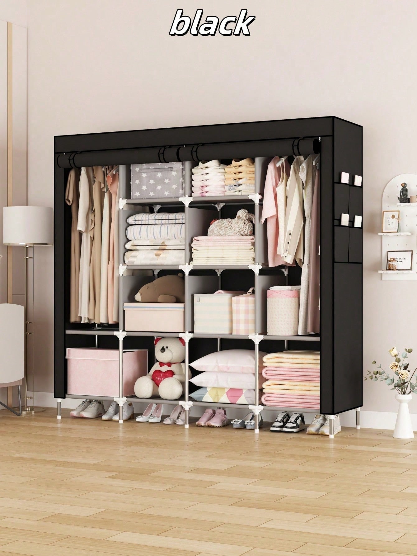 Grande Guarda-Roupa Portátil M - Wardrobe Closet Portable Fabric Cover avaliação e preço