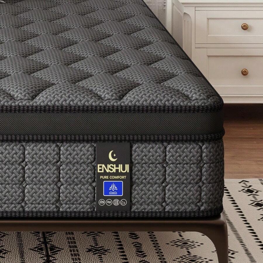 Colchão híbrido de 12/14 poleg - Memory Foam Mattress In A Box Queen avaliação e preço