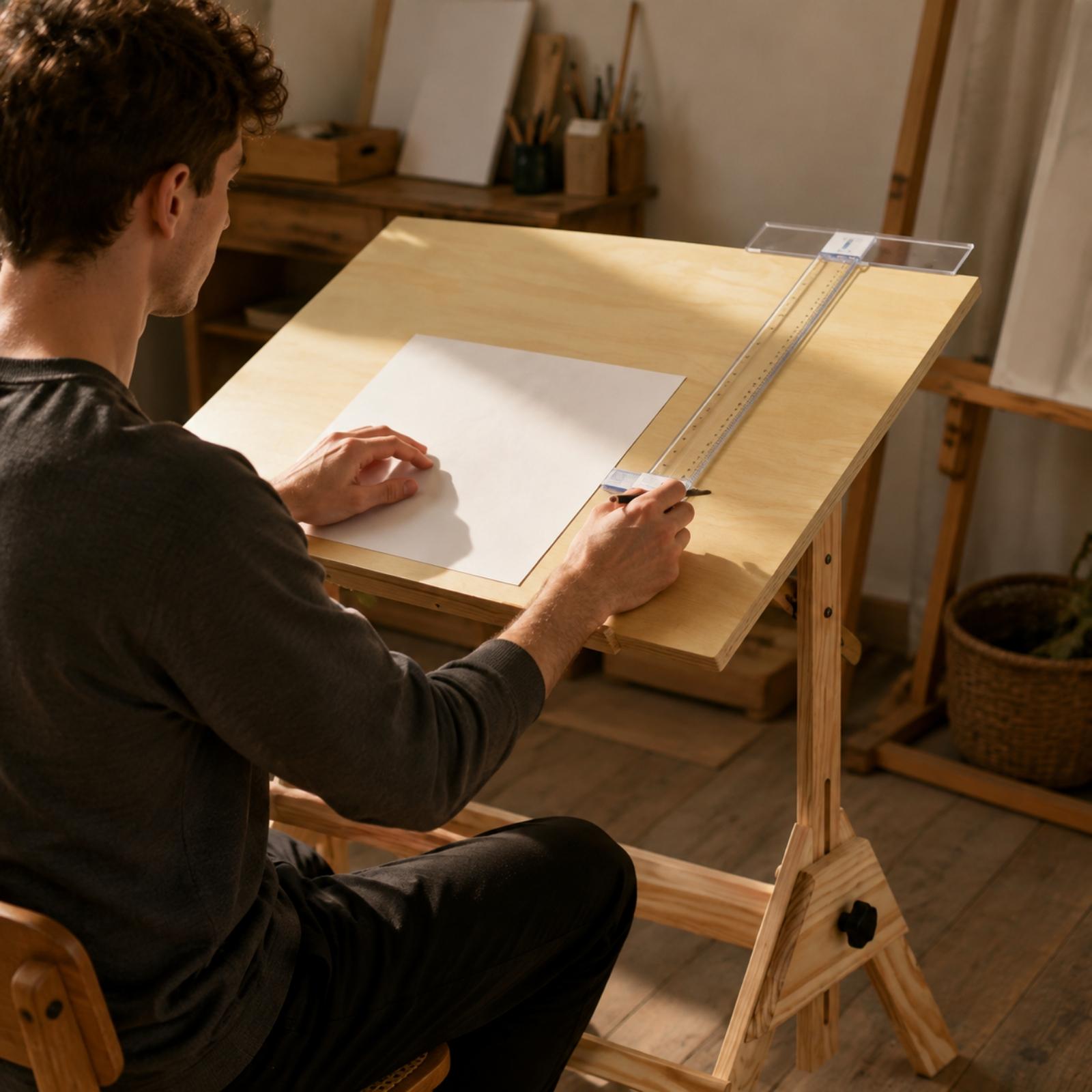 Mesa de Desenho de Madeira com - Tables avaliação e preço